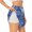 White, variant on Blue Mandala Harmony for Double-layer Running Short for Women, Perfect for Gym, Tennis, and More, Featuring a Convenient Pocket-Small