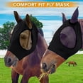 thumbnail image 7 of OAVQHLG3B Horse Fly Mask with Ears Protection Horse Mask Smooth Elastic Fly Mask with Sun Protection for Horses, 7 of 7