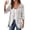 BM-18-White Lotus, variant on Anygrew Casual Lightweight Cardigans For Women Out Open Front Jackets 3/4 Sleeves