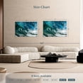 thumbnail image 4 of Elephant Stock Sparkling Wave Wall Art - Horizontal Canvas Wall Art - Living Room Wall Decor - Beach Canvas - Teal And Blue Decor By Photoinc Studio - 51" x 34", 4 of 8