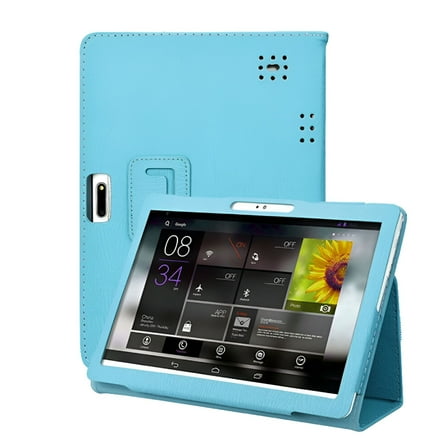 GJX Universal 10 Inch Tablet Case, 10.1 Inch Tablet Cover, Protective Folio PU Leather Multi-Angle Viewing Stand Case for 9.6-10.5 Inch Android/iOS/Windows Tablet