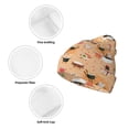 thumbnail image 3 of Picia Funny Sushi Pattern Knitted Beanie Hat for Men and Women , Unisex Winter Warm Stretchy Knit Cap Thick Fisherman Beanies Cuffed Plain Skull Caps, 3 of 6