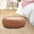thumbnail image 3 of Cojín redondo de paja para asiento, puf, Tatami, almohada de suelo para jardín, hogar, balcón, oficina Color de la madera Sharpla Tatami Cojines de suelo, 3 of 8