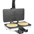 thumbnail image 5 of CucinaPro Krumkake Baker by Cucinapro - 100% Non Stick, Makes Two Krumkake Pizzelle- Cookies, Great for Cannoli Filling & Cones, 5 of 5