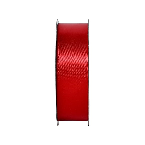 Gwen Studios 7/8" Red Satin Ribbon, 7 yards