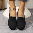 thumbnail image 7 of oqasdz Women's Casual Shoes Breathable Knit Solid Color Slip On Shoes with Soft Sole Lightweight Comfort Walking Loafers Versatile Summer Outdoor, 7 of 7