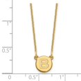 thumbnail image 2 of 14k Yellow Gold Tiny Circle Block Letter C Initial Pendant and Necklace, 2 of 2
