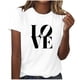 thumbnail image 1 of Tops Cortos para Mujeres Casual de Moda Impreso Cuello Redondo, Camiseta de Manga Corta para el Uso Diario, Fiesta Y Cómodo, 1 of 4