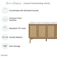 thumbnail image 3 of Classe 60" Bathroom Vanity in Oak-Cabinet Only, 3 of 15