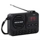thumbnail image 1 of Radio FM Digital Portátil Recargable con Pantalla LED y Altavoz Bluetooth 5.4, Ideal para el Hogar y Viajes, Color Negro., 1 of 5