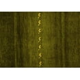 thumbnail image 1 of Ahgly Company Indoor Rectangle Abstract Yellow Contemporary Area Rugs, 2' x 4', 1 of 4