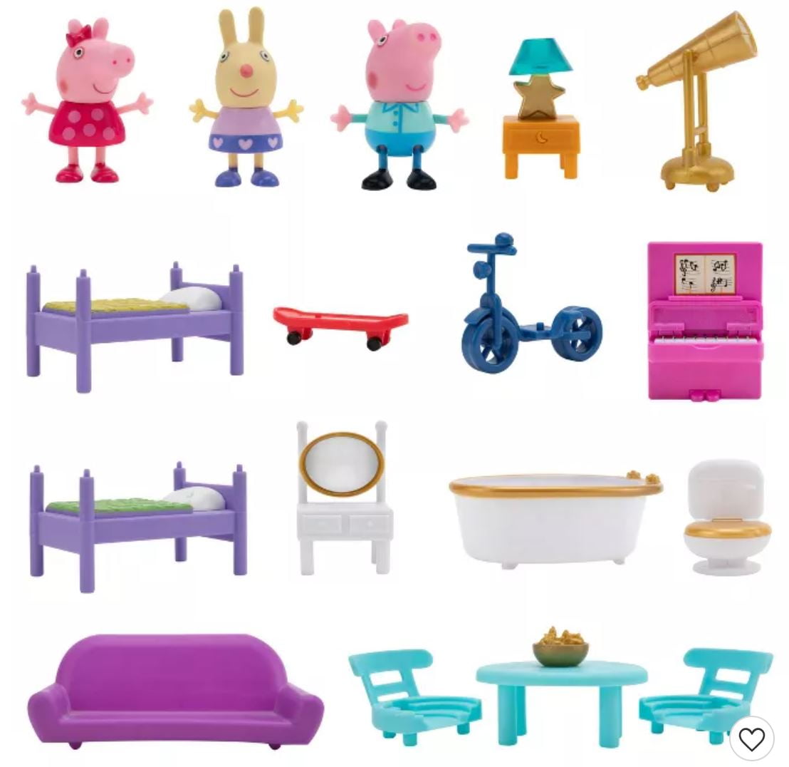 Peppa Pig Family Home Playset with 3 Figures and 10 Accessories –  UnitedSlickMart