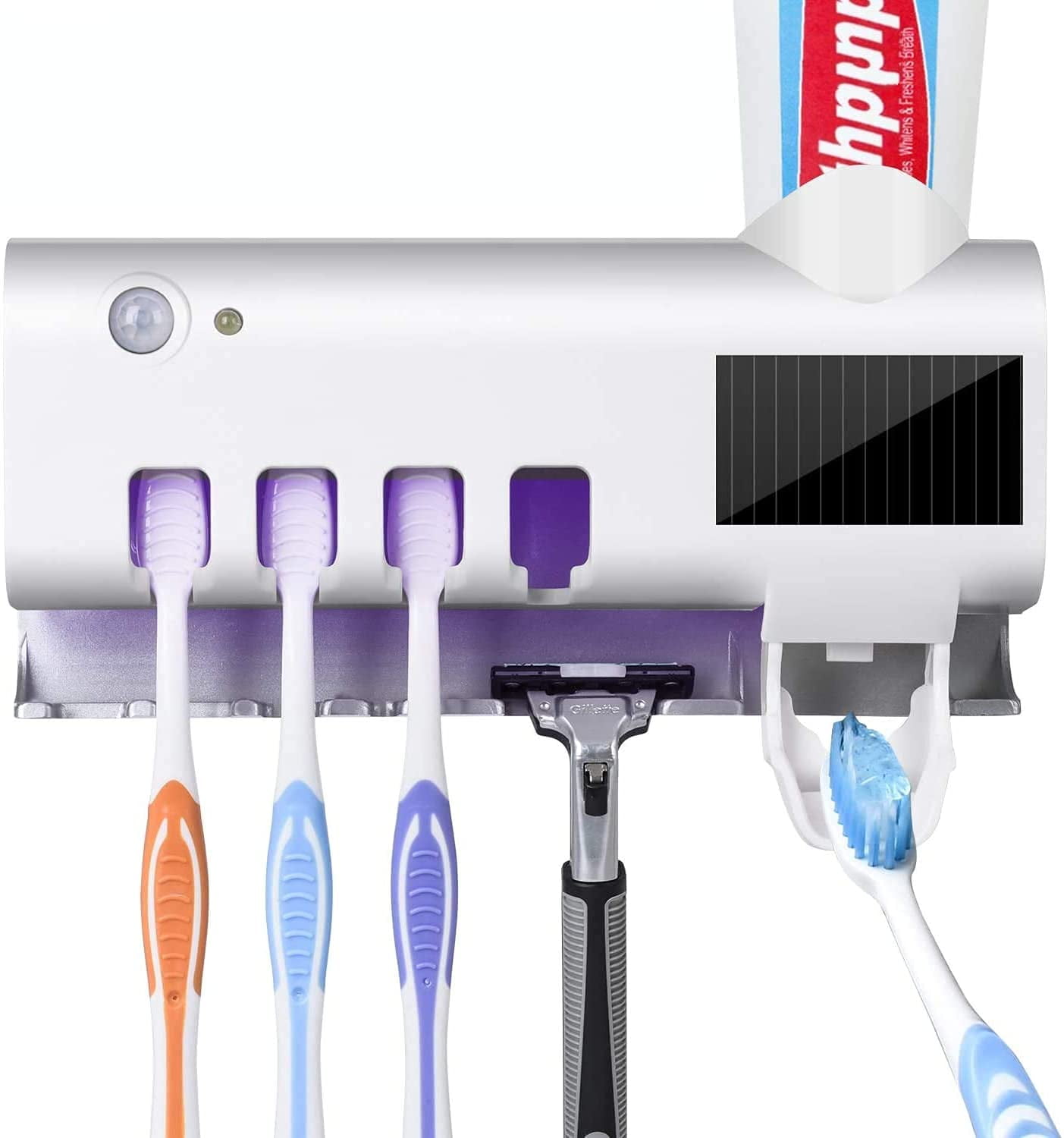 Bellaven Toothbrush Sanitizer, UV Toothbrush Holder Wall Mounted