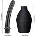 thumbnail image 1 of 2 Pieces Anal Douche Enema Bulb Private Vaginal Douche Enema Cleaner Medical Douche Bulb For Men Women Comfortable, 310 Ml, Black, 1 of 1