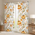 thumbnail image 2 of Manfei Teens Fall Pumpkin Black Out Curtains, Happy Autumn Curtains Pack of 2 (42x63 Each), Retro French Style Flower Bedroom Curtains, Curtains Blackout Bedroom Decor, 2 of 6