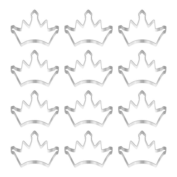 Tiara Crown Dozen Cookie Cutters 5 inches/each O1050-W12 - The Cookie Cutter Shop - Tin Plate Steel