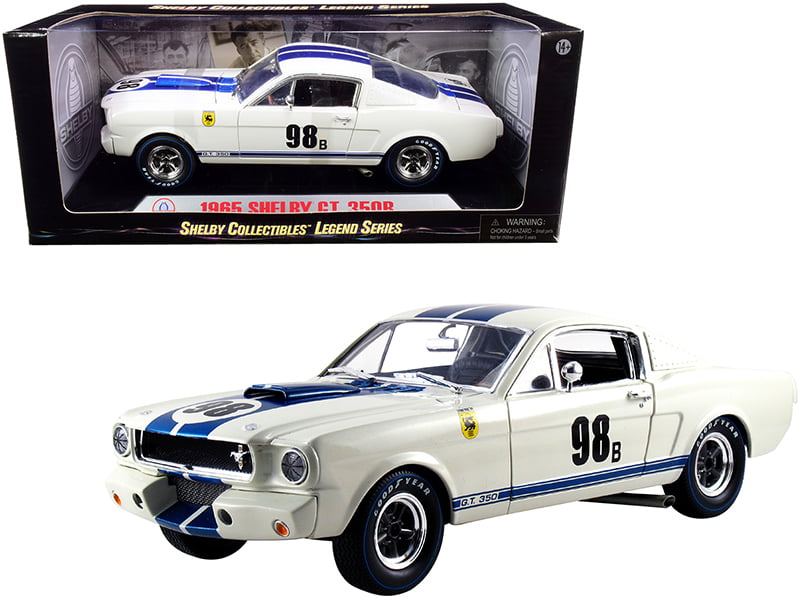 WHITE 1965 FORD SHELBY GT350R MUSTANG M2 MACHINES 1:64 SCALE DIECAST METAL CAR