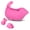 Pink, variant on DUNCHATY Baby Bathtub Faucet Cover, Sea Lions Bathtub Faucet Baby Shower Protection Cover, Baby Bath Spout Cover, Silicone Bathtub Faucet Safety Toys for Kids with 2 Small Toys, Universal Fit, Gray