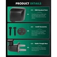 thumbnail image 4 of Espejo lateral izquierdo manual SCITOO para Jeep Wrangler JK 2007-2017, 4 of 7