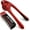 Red, variant on Zulay Kitchen Garlic Press Set, Easy to Squeeze Garlic Mincer with Peeler & Cleaner