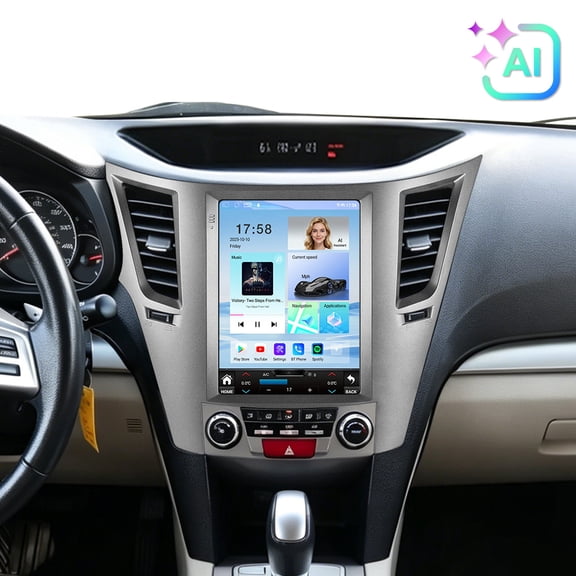 9.7" Vertical Screen 8 Core 4 64GB Car Radio Stereo for Subaru Outback Legacy 2010-2014 with CarPlay/GPS Navi/Wi-Fi/BT 5.4/AI Assistant