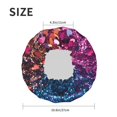 thumbnail image 4 of Kdxio Heart Confetti on Glitter Print Shower Cap for Women,Elastic and Reusable,Double Waterproof Layers Bathing Hat, 4 of 6