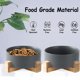 thumbnail image 4 of Cuenco de cerámica para perros y gatos con soporte, juego de cuencos modernos y pesados para mascotas para gatos y perros, 4 of 5