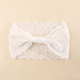 thumbnail image 2 of VV AVEORS Floral Lace Headband for Women Accessories Stretchy Vintage Lace Make Up Headband Hairband White One Size, 2 of 8
