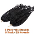 thumbnail image 4 of SEGO Curly Faux Locs Crochet Hair Goddess Locs Crochet Hair Extensions Hippie Locs Synthetic Braids Boho Style, 4 of 7