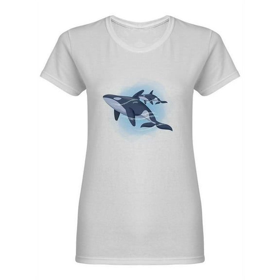 Animal Baby Orca Shaped T-Shirt Women -Image by Shutterstock, Female Large