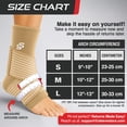 thumbnail image 6 of Sleeve Stars Ankle Brace for Sprained Ankle, Ankle Support for Women & Men, Single, Beige, Large, 6 of 10