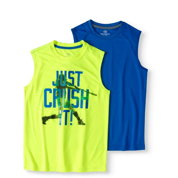 Athletic Works Athletic Works Sleeveless Muscle TShirt Value 2 Pack