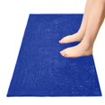thumbnail image 5 of Haosy Dark Blue Bathroom Rugs Non Slip Absorbent Soft Plush Quick Dry Bath Mat, 39"x20", 5 of 8