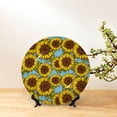 thumbnail image 6 of Kdxio Sunflowers Bone China Decorative Plate Ceramic Decorative Plate for Home Office Wall Stand Decorative Plates for Home Bedroom-7in, 6 of 6