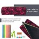 thumbnail image 5 of Fotbe Burgundy Tie Dye Estuche para Lápices de Cuero con Estampado, Estuche con Cremallera Resistente, Organizador Compacto y Elegante para Papelería, 5 of 7