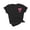 Black, variant on Girls Summer Solid Tees Rolled Up Sleeve Crewneck T-shirt with Bow Print 2-13 Years Kids Casual Loose Fit Tops