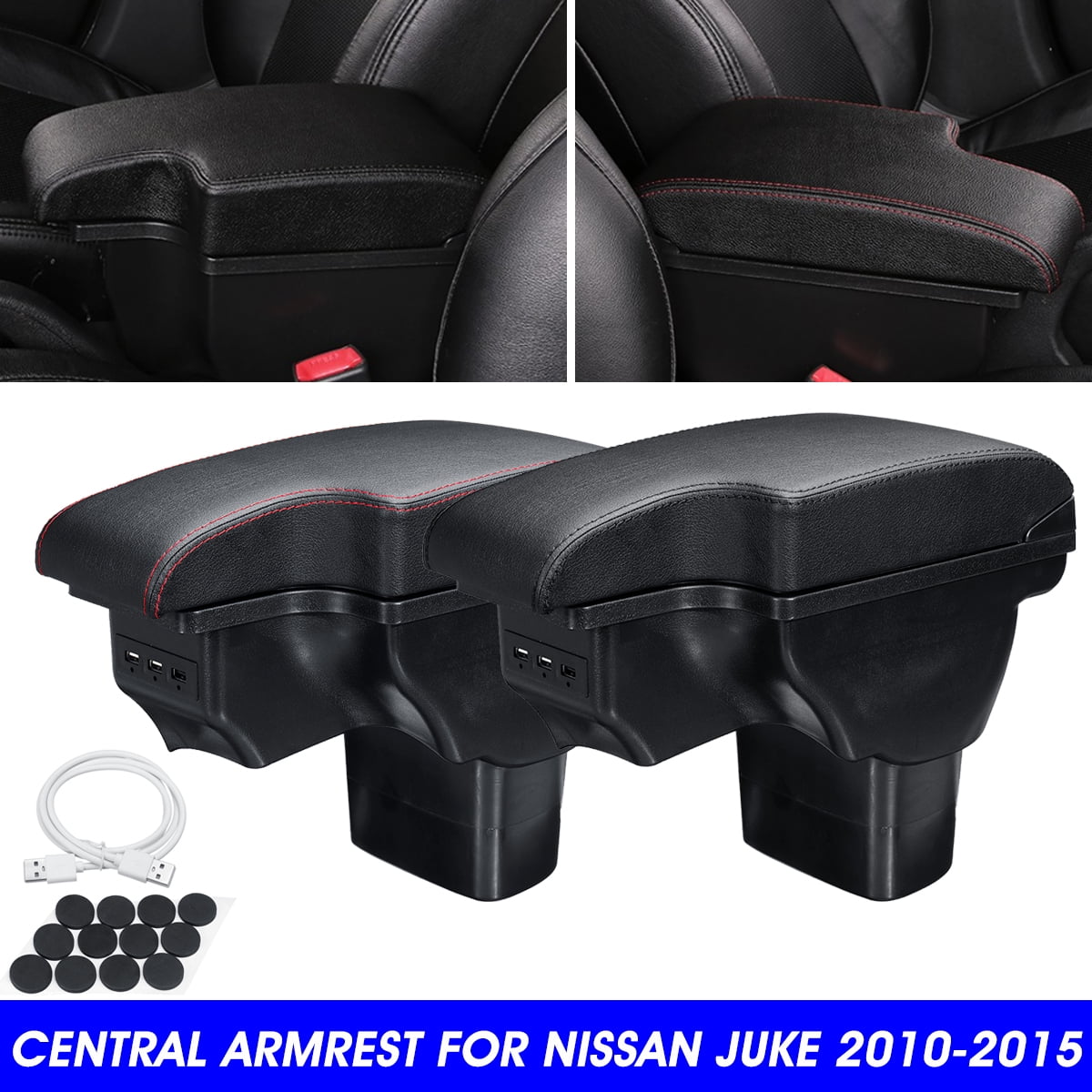 Car Central Armrest Console Storage Box Handrails Case For Nissan Juke