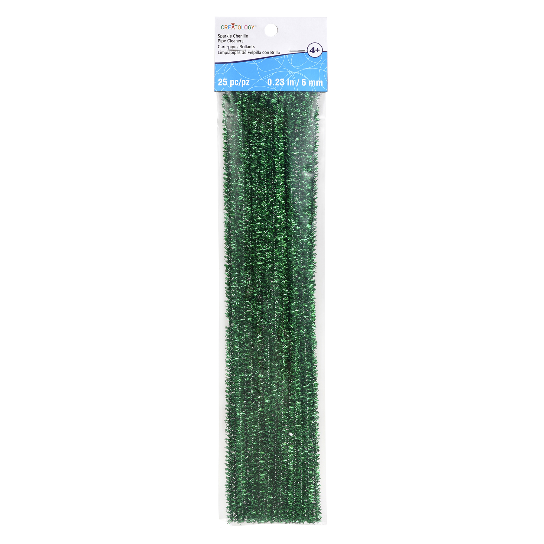 24 Packs: 25 ct. (600 total) Sparkle Chenille Pipe Cleaners by Creatology™