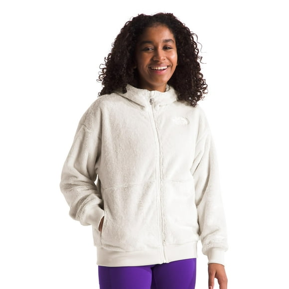 Sudadera con capucha THE NORTH FACE para niña Osito con cremallera completa White Dune - S