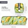 thumbnail image 3 of Fotbe Fresh Sweet Corn Pattern Leather Pencil Case, Pencil Pouch with Durable Zipper, Compact and Stylish Organizer for Stationery, Art Supplies, Travel Essentials, 3 of 7