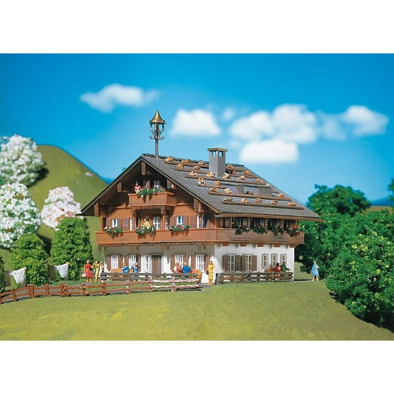 Faller N Scale Building/Structure Kit Large Alpine Farm House/Home w/ Bell Tower