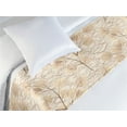 thumbnail image 3 of Autumn Vibes Bed Runner, Fall Themed Swirling Leaves Branches Pattern on Cream Tone Back, Decorative Accent Bedding Scarf for Hotels Homes & Guest Rooms, Twin, Eggshell Beige Pale Sepia, by Ambesonne, 3 of 3