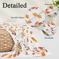 thumbnail image 2 of Orange Leaves Fall Pillow Covers, Linen Long Throw Pillow Case, Branches Birds Pine Cones Holiday Pillow Protector Decorative Cushion Cover for Living Room/Bedroom 16" x 24", 2 of 8