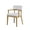 White, variant on Set of 2 Side Chair, Upholstered Dining Chairs, Back Kitchen Chairs for Kitchen Living Room, Arm with Wood Legs (White)