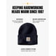 thumbnail image 2 of Gorro Carhartt de punto con puños para hombre, azul marino, 2 of 6