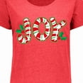 thumbnail image 4 of Inktastic Candy Cane Joy Women's Plus Size T-Shirt, 4 of 5