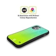 thumbnail image 2 of Head Case Designs Neon Rain Ombre Aqua Green Hybrid Case Compatible with Apple iPhone 14 Plus, 2 of 7