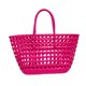 thumbnail image 4 of Bolso de mano tejido para mujer, moderno bolso de playa de verano para ir de vacaciones. Rosa oscuro, 4 of 9