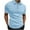 Light Blue, variant on Chiccall Mens Summer Tops Solid Wrinkle-free Casual Performance Shirts Short Sleeve Button Up Shirts