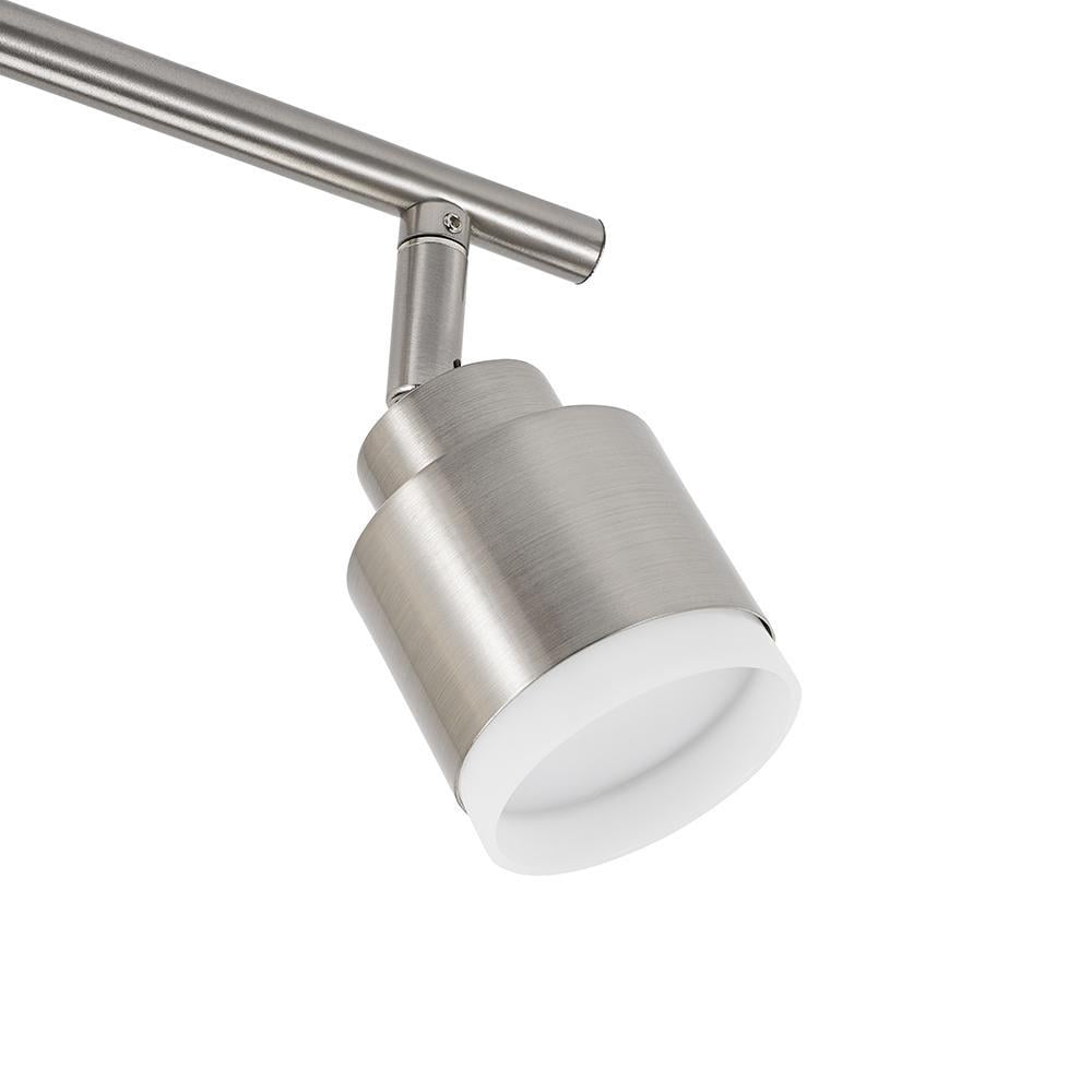 Open Box 19 In. 3-Light Brushed Steel Integrated LED Track Lighting Kit